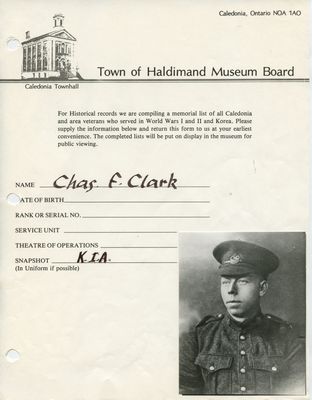 WW1 - Clark, Chas., F.