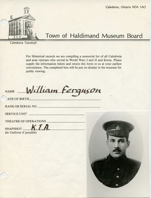 WW1 - Ferguson, William
