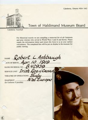 WWII - Ashbaugh, Robert L.