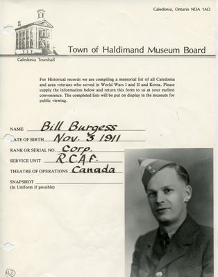 WWII - Burgess, Bill