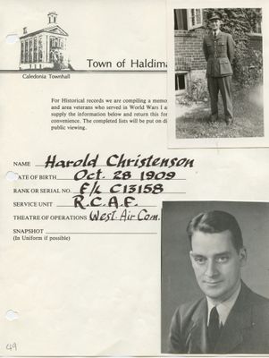 WWII - Christenson, Harold