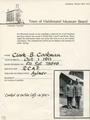 WWII - Cookman, Clark, B