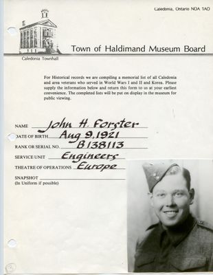 WWII - Forster, John, H.