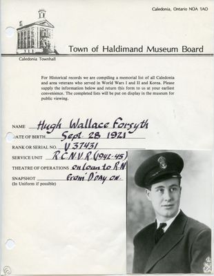 WWII - Forsyth, Hugh Wallace