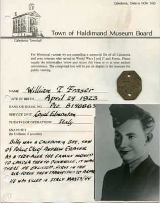 WWII - Fraser, William T.