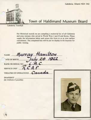 WWII - Hamilton, Murray