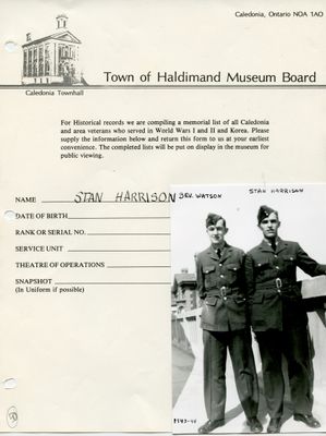 WWII - Harrison, Stan