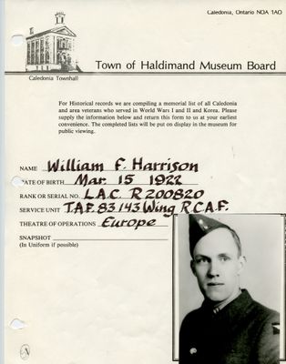 WWII - Harrison, William F.