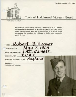 WWII - Hoover, Robert B.