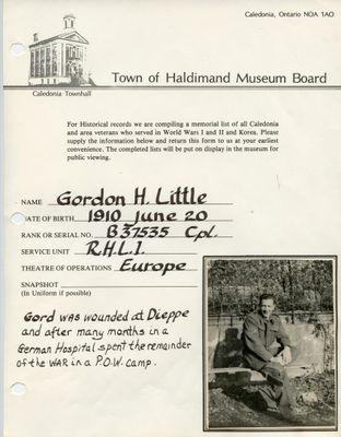 WWII - Little, Gordon H.