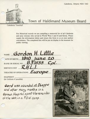 WWII - Little, Gordon H.