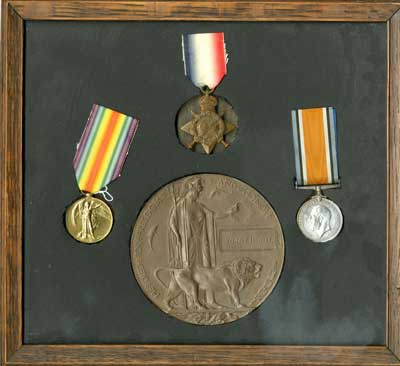 Four medals belonging to Sydney Hewitt