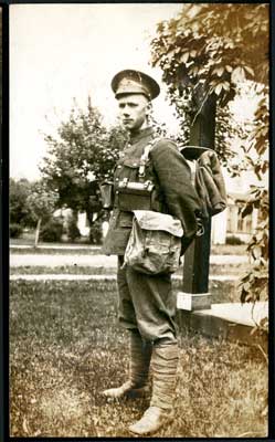 Soldier in combat uniform