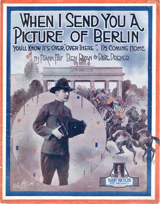 Sheet music for &quot;when I send you a picture of Berlin&quot;