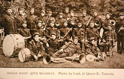 Indian musical band of the 37th regiment