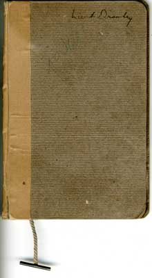 Notebook of Lieut. Drawley