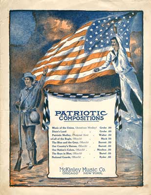 Sheet music for song &quot;Patriotic Compositions - Call of the Bugle&quot;