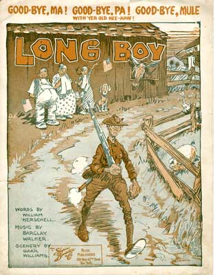 Sheet music for song &quot;Long Boy&quot;