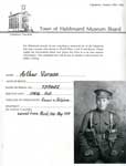 They Served: Men & women from the Caledonia area - Arthur Vernon