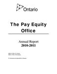 Annual report / Pay Equity Commission. 2010 - 11