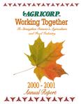 Annual report / Agricorp. 2000 - 2001