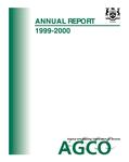 Annual report / Alcohol and Gaming Commission of Ontario. 1999 - 2000