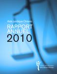 Rapport annuel / Aide juridique Ontario. 2009 - 2010
