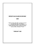 Report on HIV/AIDS in Ontario Robert S. Remis ... [et al.]. 2004