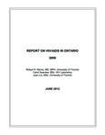 Report on HIV/AIDS in Ontario Robert S. Remis ... [et al.]. 2009
