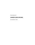 Cancer Care Ontario financial statements ... / [Office of the Provincial Auditor of Ontario]. 2005 - 2006