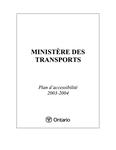 Rapport sur l'accessibilité... / Ministère des transports. 2003 - 04