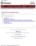 Accessibility plan ... Ministry of Labour. 2006 - 07