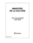 Plan d'accessibilité ... Ministère de la culture. 2005 - 06