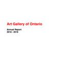 Annual report / Art Gallery of Ontario 1966 - 2005/06; 2018/19 - 2018 - 2019