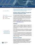 Bulletin du projet de directives relatives à un CTP 2005 no. 01 Automne