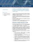 Bulletin du projet de directives relatives à un CTP 2007 no. 06  t