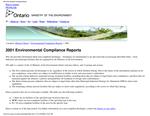 Environmental compliance regional reports .... 2001