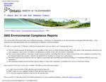 Environmental compliance regional reports .... 2002