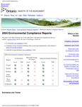Environmental compliance regional reports .... 2004