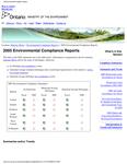 Environmental compliance regional reports .... 2005