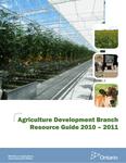 Agriculture Development Branch resource guide 2010 - 11