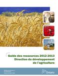 Guide des ressources ... : Direction du développement de l'agriculture 2012 - 13