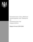Annual report / Ontario Municipal Board 2005 - 2006