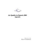 Air quality in Ontario .... report 2001 Appendix