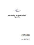 Air quality in Ontario .... report 2002 Appendix