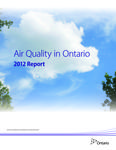 Air quality in Ontario .... report 2012