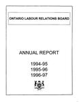 Annual report / Ontario Labour Relations Board. 1994 - 1997