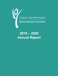 Annual report / Legal Aid Ontario. 2019 - 2020
