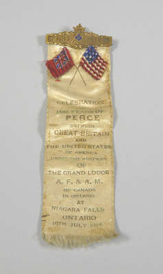 Celebration of 100 Years of Peace, Great Britain and the United States of America- Commemorative Ribbon