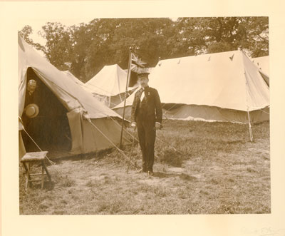 Two men and tents